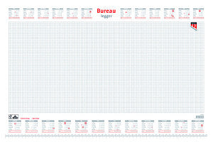 Quantore - Support de bureau 2023 Fenêtre 56.5x36cm blanc