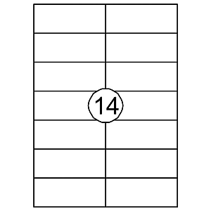 Quantore - Etikett 105x42.4mm 1400 Stücke
