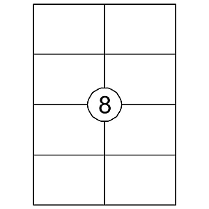 Quantore - Etikett 105x74mm 800 Stücke | 10 Stücke