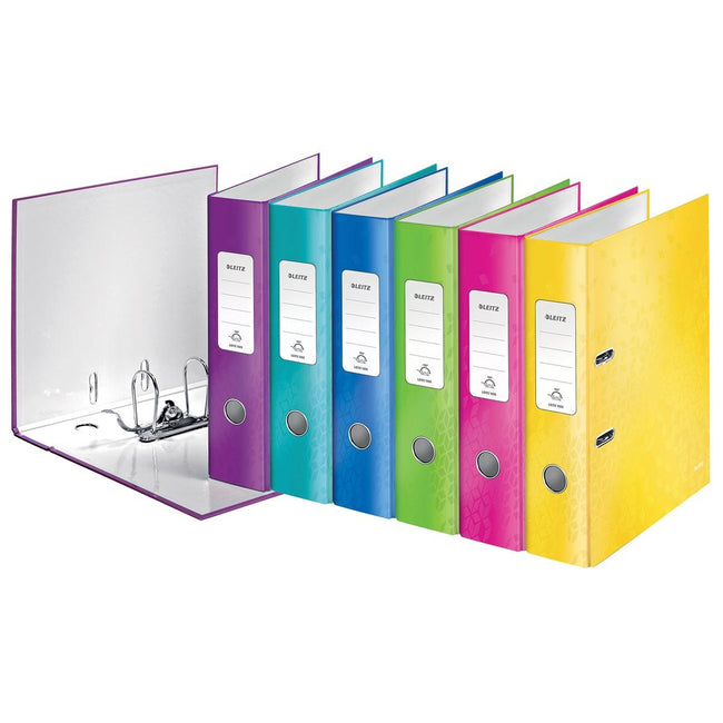 Leitz - WOW folder, assorted colors, spine of 8.0 cm