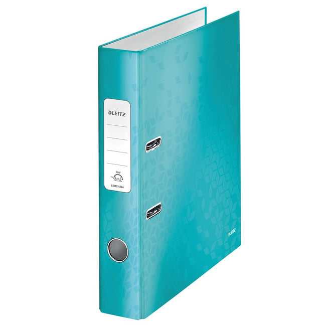 Leitz - WOW folder ice blue, spine of 5 cm