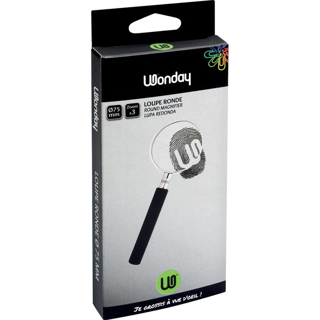 Wonday -   leesloep diameter: 75 mm, vergroot 3 keer, in een doosje