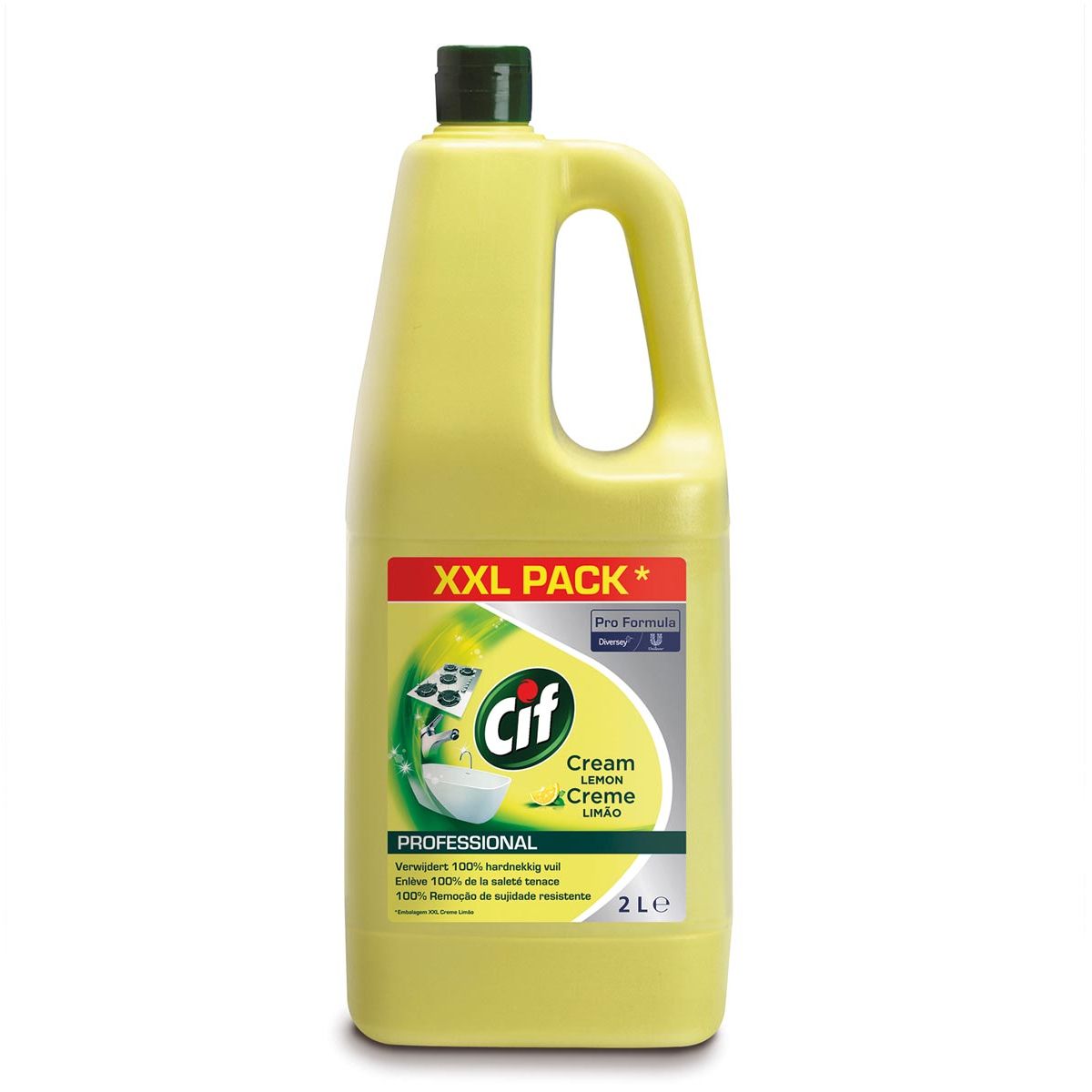 Cif - crema abrasiva al limone, bottiglia da 2 litri