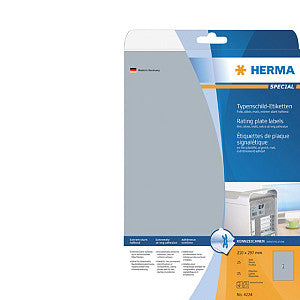 Herma - Herma 4216 105x148 mm Étiquette de papier 100 pièces Silver | Blister une feuille de 25