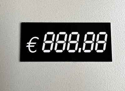 Klika -  Digitaal kaartje 60x26 mm €888.88 10st