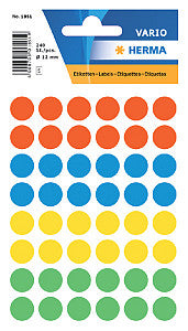 Herma - Etikett 1851 um 12 mm Assorti 240 Stück