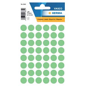 HERMA - Etiket  1865 rond 12mm groen 240 stuks