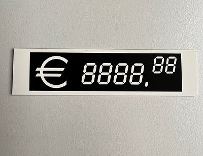 Klika -  Digitaal kaartje 100x25mm € 8888.88 10st