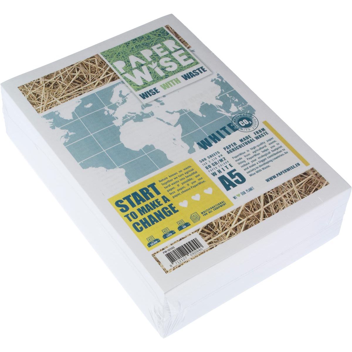 Paperwise - Paperwise Paper Ft A5, 80 g, 500 feuilles