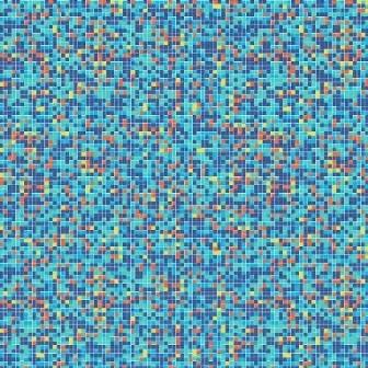Klika - Papier cadeau Papier cadeau Mosaïque bleu sur blanc nervuré 30 cm