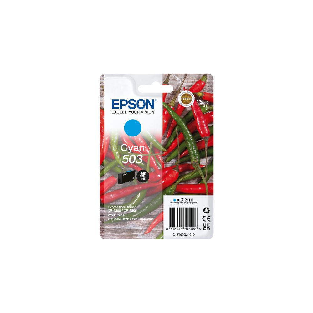 Epson -  503 inktcartridge 1 stuk(s) Origineel Normaal rendement Blauw