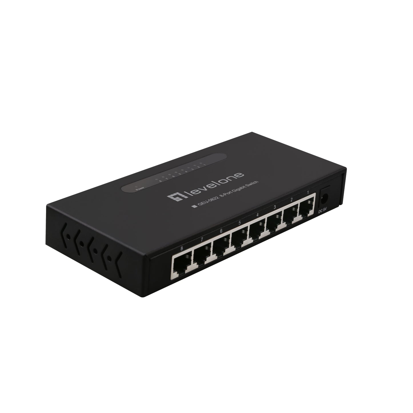 LEVEL ONE -  LevelOne GEU-0822 netwerk-switch Unmanaged Gigabit Ethernet (10/100/1000) Zwart