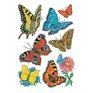 HERMA - Etiket herma 3801 vlinders | Blister a 3 vel | 10 stuks