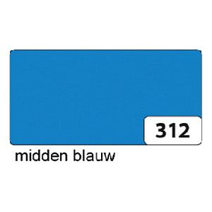 Folia Paper - Etalagekarton folia 1z 48x68cm 380gr nr312 blauw | 10 stuks