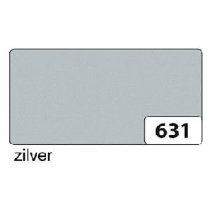 Folia Paper - Etalagekarton folia 1z 48x68cm 380gr nr631 zilver | 10 stuks