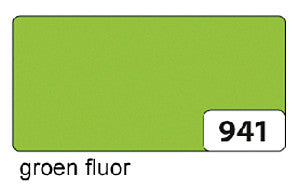 Folia Papier - Carton Etalage Folia 48x68cm 380GR NR941 Green Fluor | 10 pièces