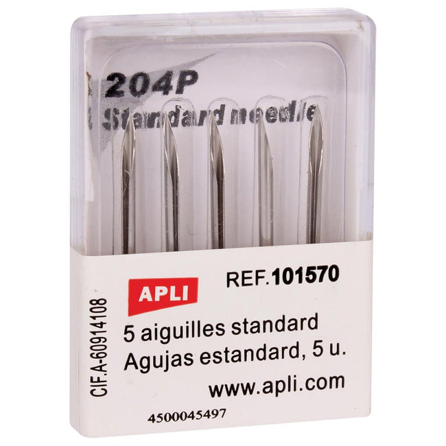 Apli - aiguilles pour pistolet textile standard, boîte de 5 pièces