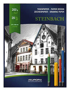 Aurora - Zeichnenblock 27x36cm 20 Vel 200 Gramm Steinbach Papier