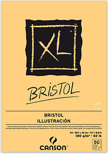 CANSON - Bloc de dessin xl Bristol A3 50V 180GR