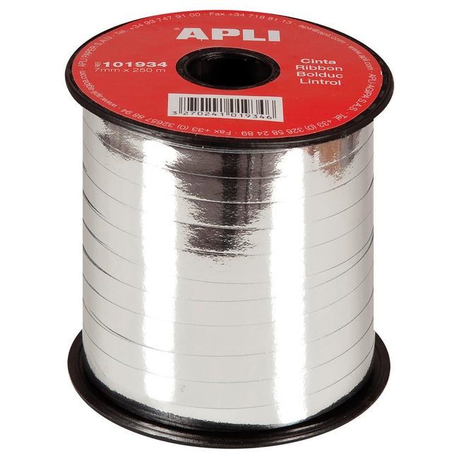 Apli - sierlint 7 mm x 250 m, zilver