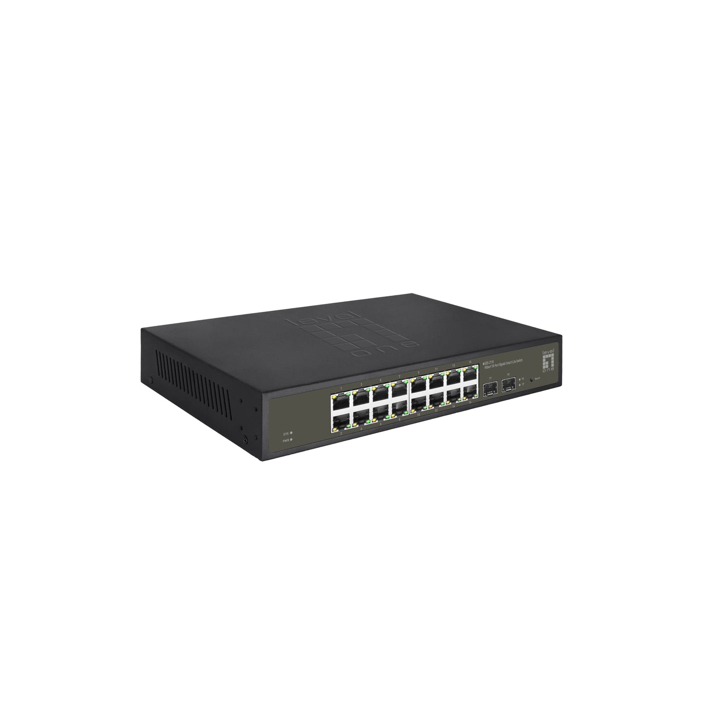 LEVEL ONE -  LevelOne GES-2118 netwerk-switch Managed L2 Gigabit Ethernet (10/100/1000) Zwart