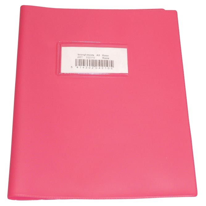 Bronyl -   schriftomslag ft 16,5 x 21 cm (schrift), roze