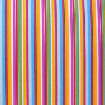 Klika - Cadeaupapier - Geschenkpapier - Colored lines neon on white ribbed 30 cm