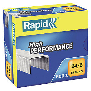 Rapid - Staples 24/6 Galvanisé Strong 5000 pièces | 5 pièces