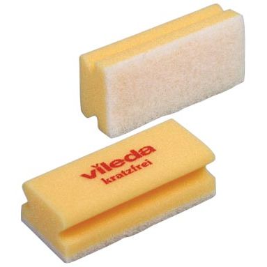 Vileda - esponja Glitzi Quattro, amarilla, paquete de 10