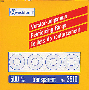 Avery Zweckform - Anneaux de renforcement Zweckform 3510 13 mm 500 pièces Persp | 10 pièces