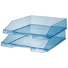 Han - corbeille à courrier C4 bleu transparent