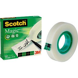 Scotch - Tapis adhésif Magic E ft 19 mm x 33 m