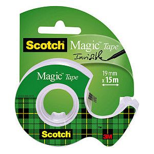 Scotch - Plakband 3m 19mmx15m met ehouder magic | 1 stuk