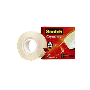 Scotch - Plakband 3m 600 19mmx33m crystal clear | 1 stuk | 12 stuks