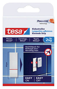 Tesa - Kleefstrips ® tegels metaal 2kg wit 9 stuks