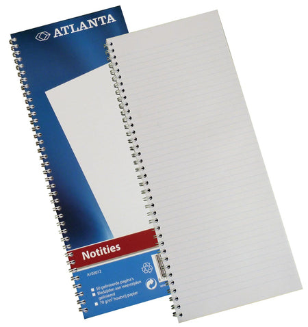 Atlanta von Jalema - Notizbuch Djois einzeln 330x135mm 100 Seiten blau