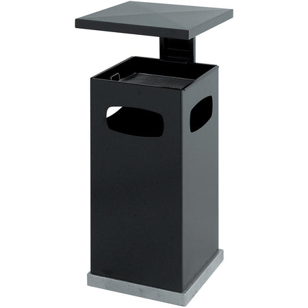 Eko - Ash-paper bin with removable roof 70 liters anthracite