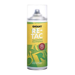 Colle en spray Ghiant High-Tac repositionnable 400ml | 12 pièces