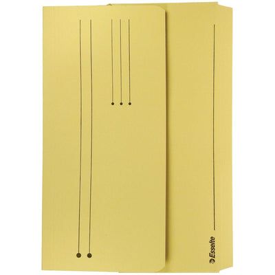 Esselte - Carpeta archivadora Pocket File amarilla