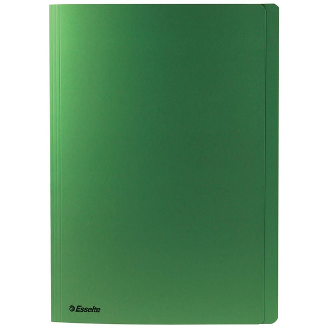 Esselte - Cartella pieghevole A4 con copertina manila 275gr verde
