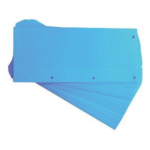 Oxford - Duo Strip de partition 240x105 mm bleu 60 pièces