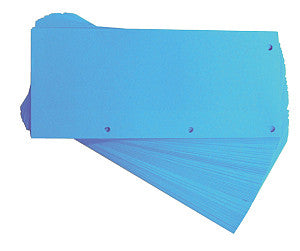 Oxford - Duo Strip de partition 240x105 mm bleu 60 pièces