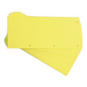 Oxford - Duo de bande de partition 240x105 mm jaune 60 pièces