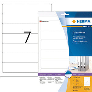 Herma - Étiquette de tapis 8620 étroite 38x192mm auto-adhésif blanc