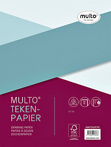 Multo - Interieur multo 17-gaats tekenpapier 120gr 50v | 5 stuks