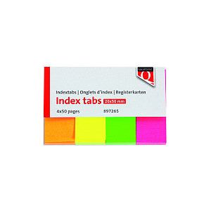 Quantore - INDEXTABS 20x50mm Neon | 30 Stücke