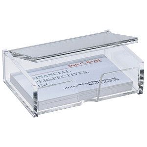 Sigel - Visitekaartbak sigel 80krt 90x58mm glashelder | 1 stuk | 20 stuks