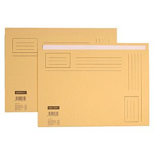 Quantore - Folder pliant Folio côté inégal 230gr beige | 10 pièces