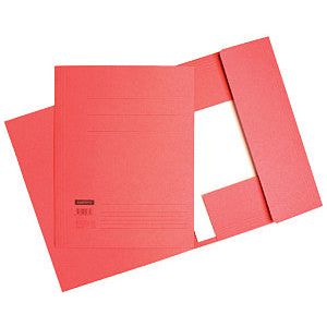 Chemise à dossier Quantore folio 320gr rouge | 10 morceaux