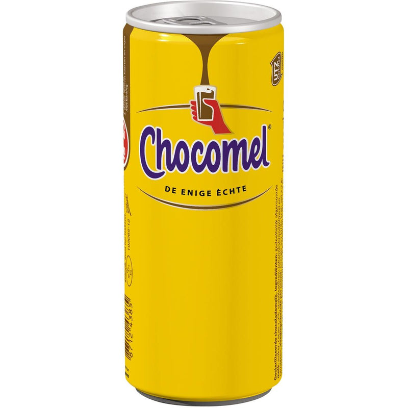 Chocomel -  chocolademelk, blik van 25 cl, pak van 24 stuks
